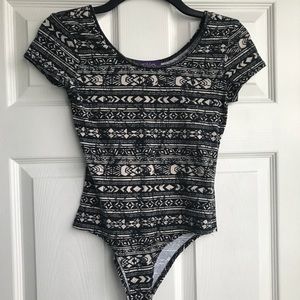 Tribal print bodysuit by Hot Gal. Medium